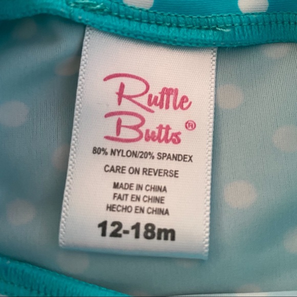 Ruffle Butts 12-18 Month Rash Guard Top - Picture 3 of 4